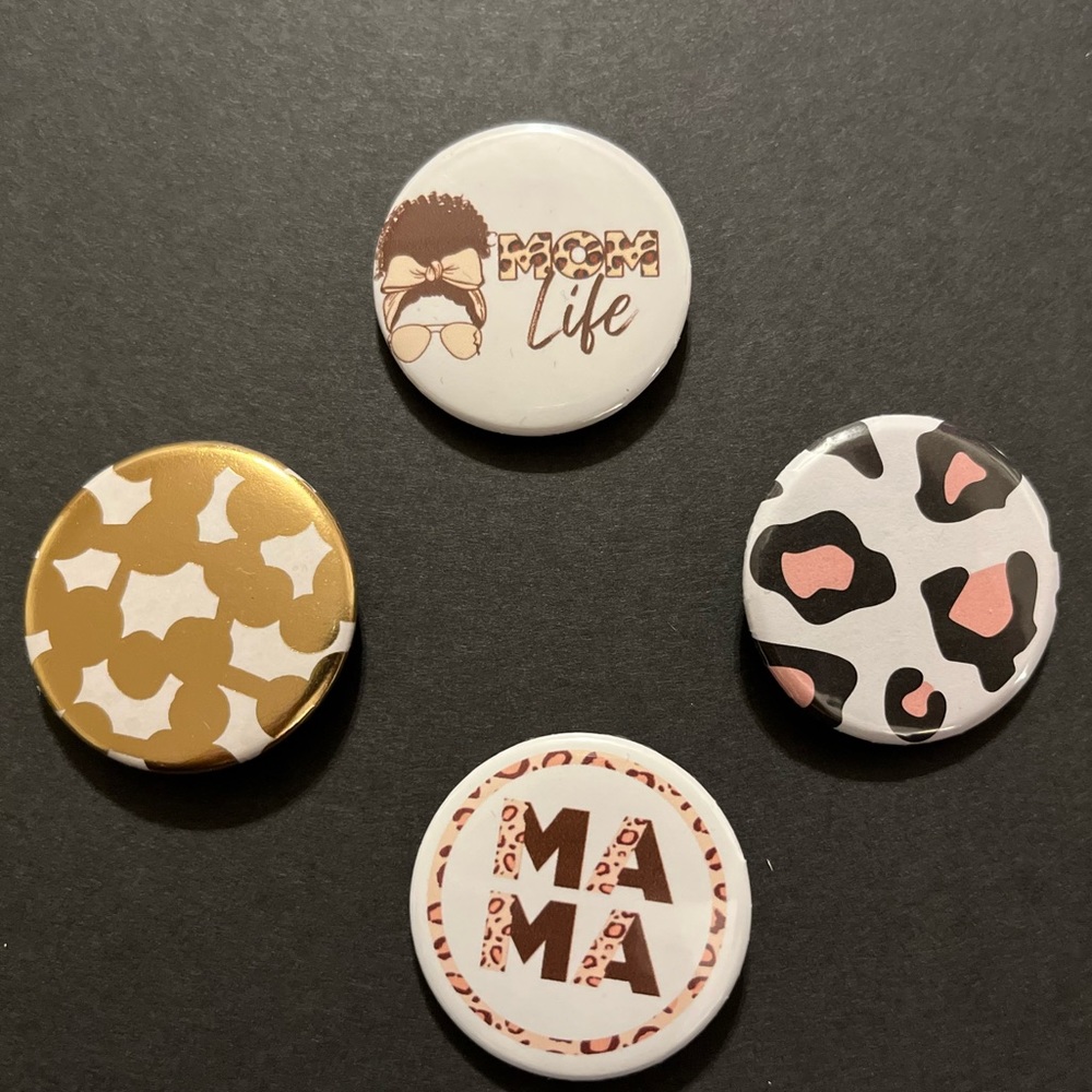 Button Pins! Completely customizable.